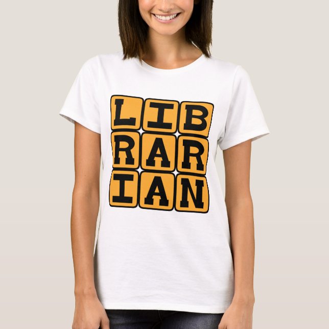 Camiseta Bibliotecario, Maestro de Libros (Anverso)