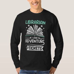 Camiseta Bibliotecario presto boletos de aventura