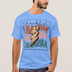 Camiseta Bibliotecario Retro Agradecido De Vuelta A Bibliot