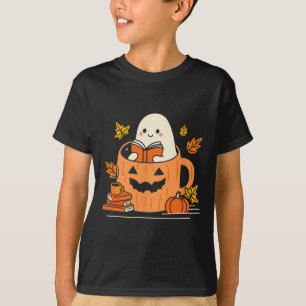 Camiseta Bibliotecario retro leyendo libros de té de Hallow