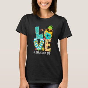 Camiseta Bibliotecas de amor de piña Vida Hola Vibes de ver