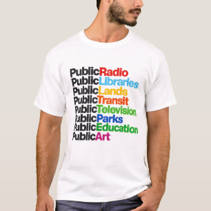 Camiseta Bibliotecas Públicas Radio Televisión Arte Parques