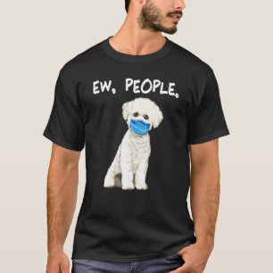 Camiseta Bichi Frise Ew People Perro con máscara facial