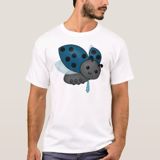 Camiseta Bicho azul en una corbata