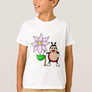 Camiseta Bicho de colores con flor.PNG