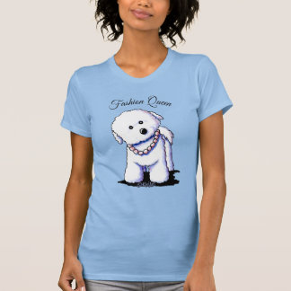 Camiseta Bichon agraciado en perlas