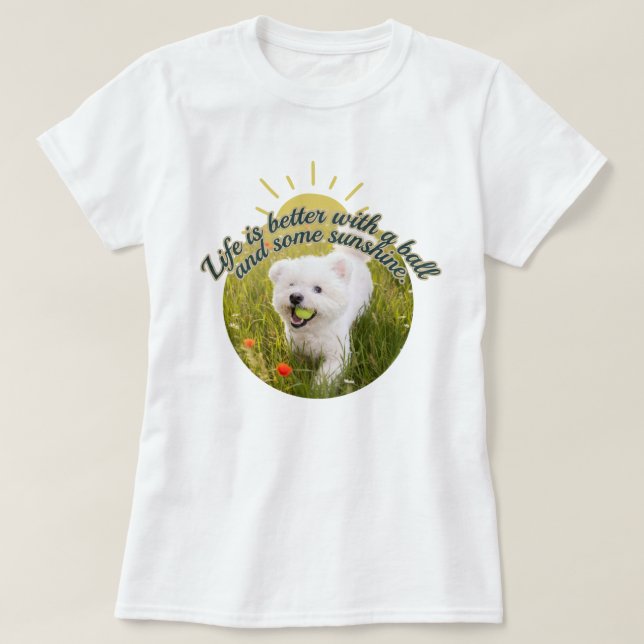 Camiseta Bichon & Ball Días de Diente de León  (Diseño del anverso)