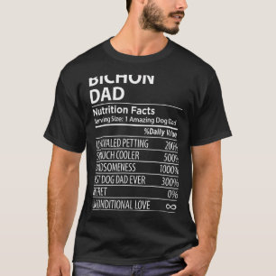 Camiseta Bichon Dad Nutrition Hechos Dueño De Un Perro De B