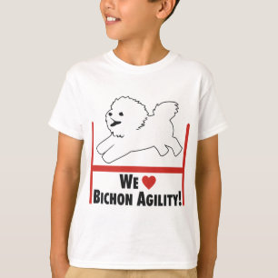 Camiseta Bichon Frise - amor de la agilidad de Bichon