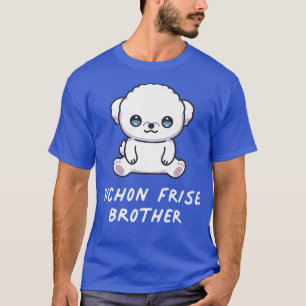 Camiseta Bichon Frise Brother Kawaii Anime Dueño del Perro 