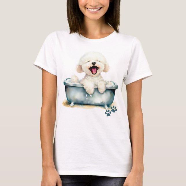 Camiseta Bichon Frise Dog (Anverso)