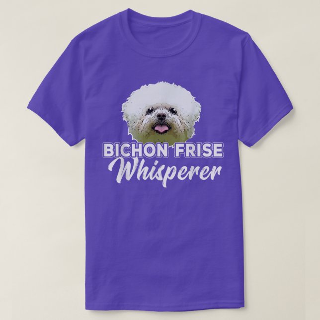 Camiseta Bichon Frise Dog Mascota Dueño Perro Perro Perro P (Diseño del anverso)