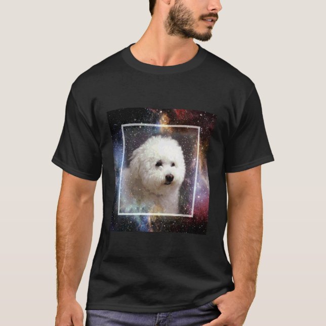 Camiseta Bichon Frise Espacio 1 (Anverso)