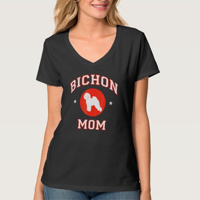 Camiseta Bichon Frise Mom 1 (Anverso)