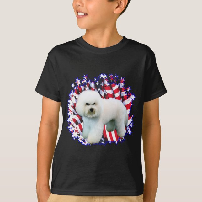 Camiseta Bichon Frise Patriot (Anverso)