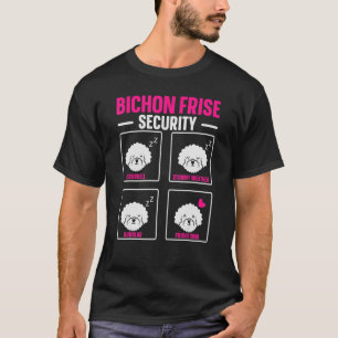 Camiseta Bichon Frise Security Dog Puppy Paw Love