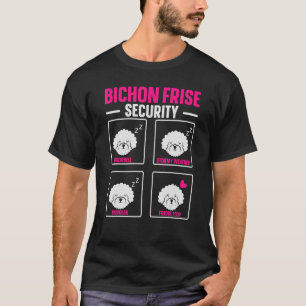 Camiseta Bichon Frise Security Dog Puppy Paw Love
