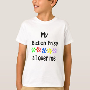 Camiseta Bichon Frise Walks Design
