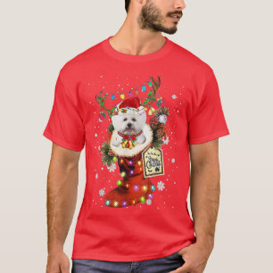 Camiseta Bichon Frise Xmas Navidades de arranque sacuden ni