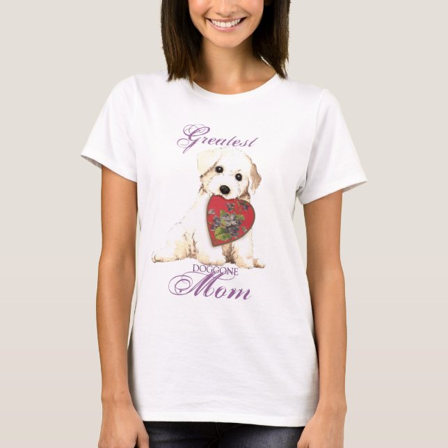 Camiseta Bichon Heart Mom (Anverso)