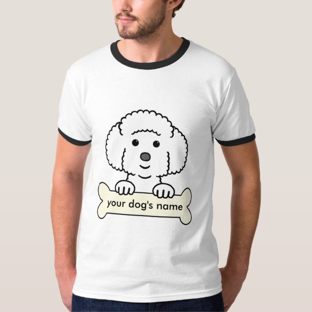 Camiseta Bichon personalizado Frise (Anverso)