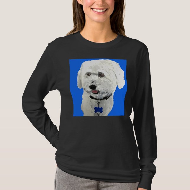 Camiseta Bichon Poodle Blue (Anverso)