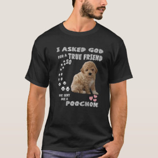 Camiseta Bichon Poodle Dog Mom, Bichon Poo Dad Costube, Cor