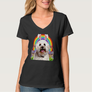Camiseta Bichons Frise Dog Easter Bunny Egg Hunt