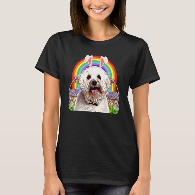 Camiseta Bichons Frise Dog Easter Bunny Egg Hunt (Anverso)