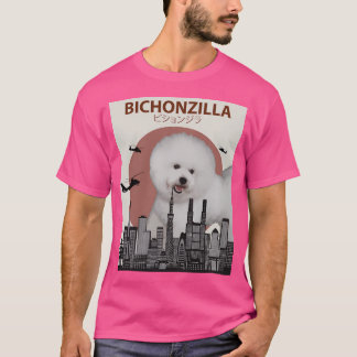 Camiseta Bichonzilla - Monstruo gigante de perro de la fríj