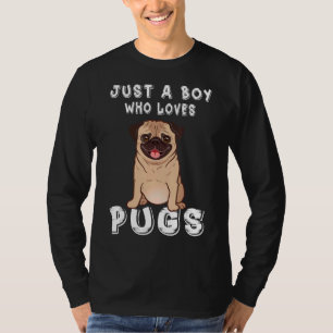 Camiseta Bichos amorosos cute pug diciendo para los niños