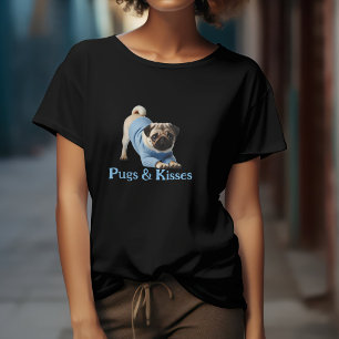 Camiseta Bichos y besos: Adorable diseño con tema de pug