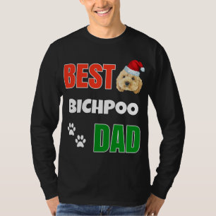 Camiseta Bichpoo Cuppy Dog Lover lindo a los mejores Navida