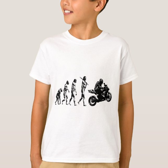Camiseta bici de la evolución (Anverso)