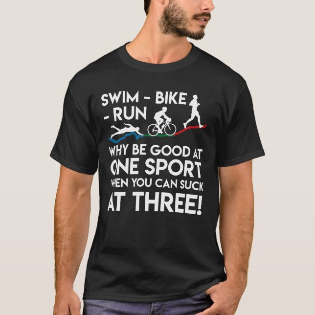 Camiseta Bici de la nadada del Triathlon funcionada con (Anverso)