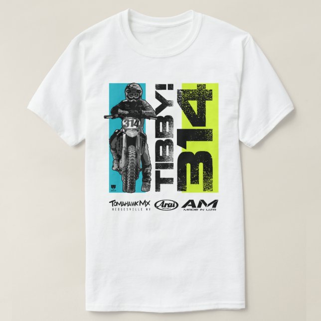 Camiseta Bici de la suciedad de la motocicleta del motocrós (Diseño del anverso)