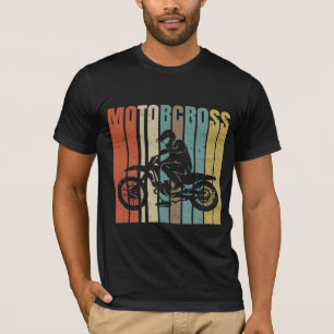 Camiseta Bici de la suciedad del vintage del motocrós retr