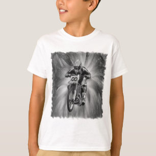 Camiseta Bici de la suciedad que arruina con negro/blanco