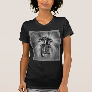 Camiseta Bici de la suciedad que arruina con negro/blanco