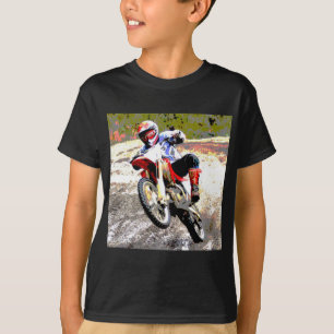 Camiseta Bici de la suciedad que rueda en el fango en color