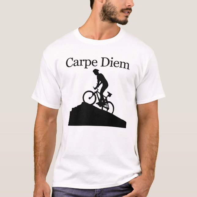 Camiseta Bici de montaña de Carpe Diem (Anverso)