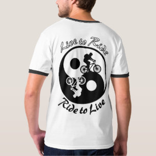 Camiseta Bici de montaña Yin Yan vivo para montar la