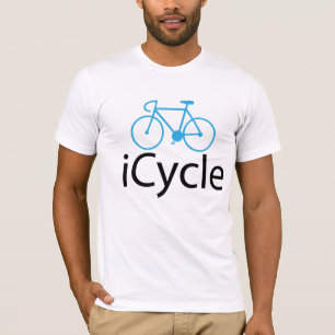 Camiseta bici del azul del iCycle