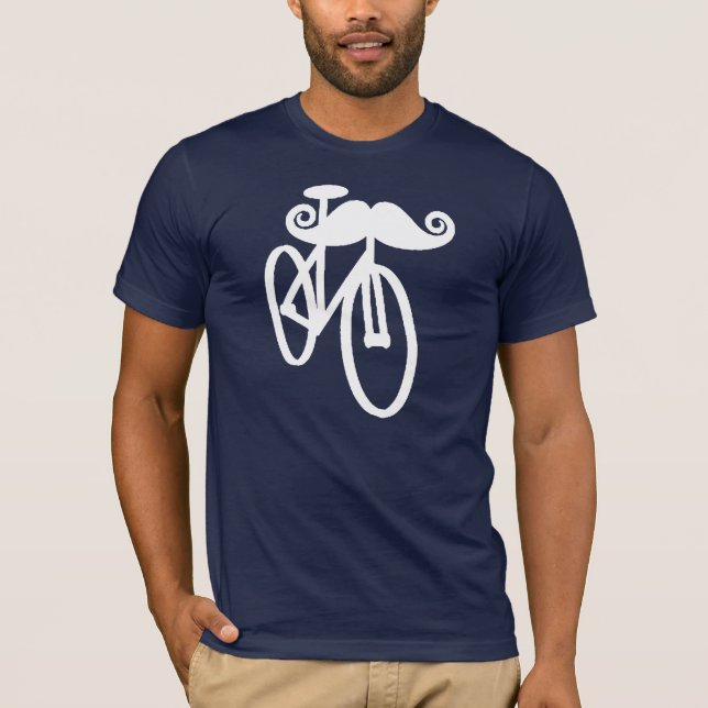 Camiseta Bici del bigote (Anverso)