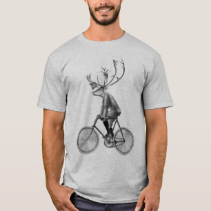 Camiseta Bici del montar a caballo de los alces de los