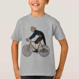 Camiseta Bici del montar a caballo de Thomas Jefferson con