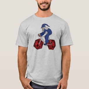 Camiseta Bici del montar a caballo del mago con 20 ruedas