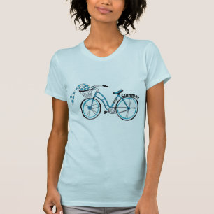 Camiseta Bici del verano de las mujeres a la playa