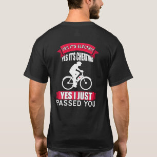 Camiseta Bici eléctrica sí, es eléctrica, es trampa y paso