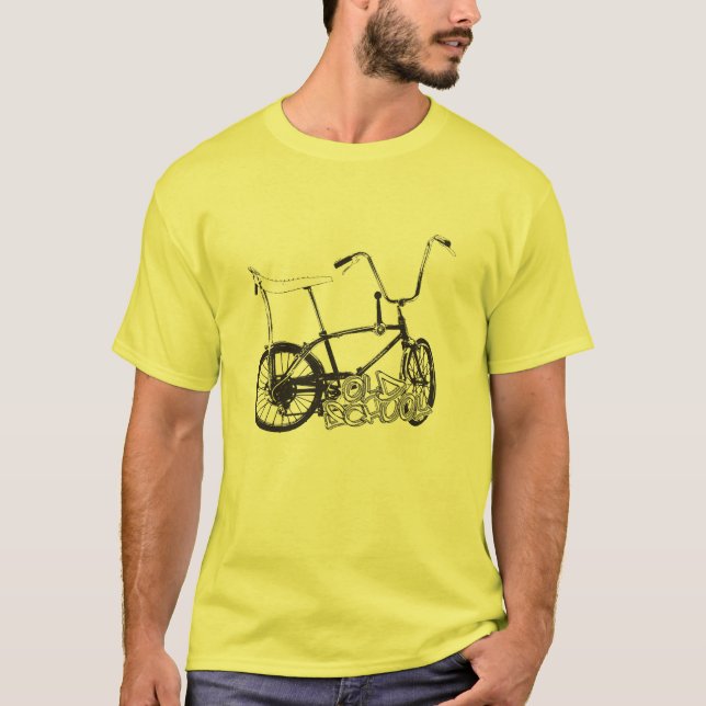 Camiseta Bici original y pintada de la escuela vieja (Anverso)